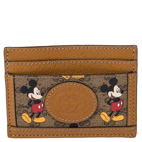 gucci mickey mouse card wallet|gucci disney collection.